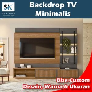 backdrop tv minimalis custom