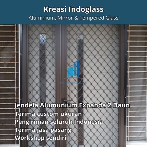 pintu alumuniun expanda 1 dan 2 daun