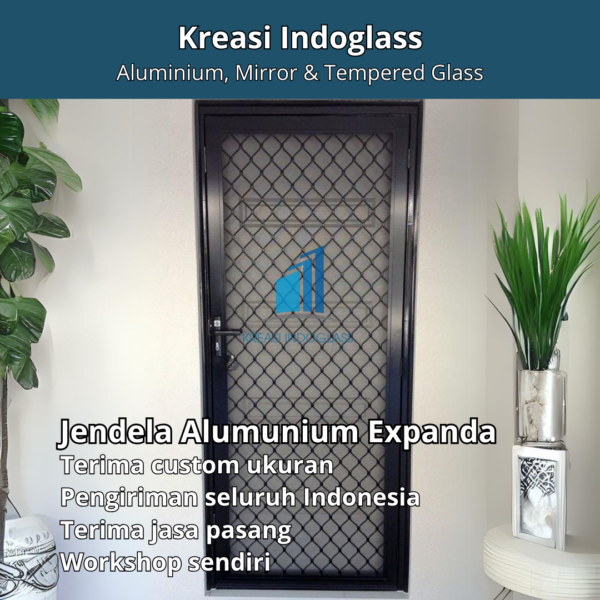 pintu alumuniun expanda 1 dan 2 daun