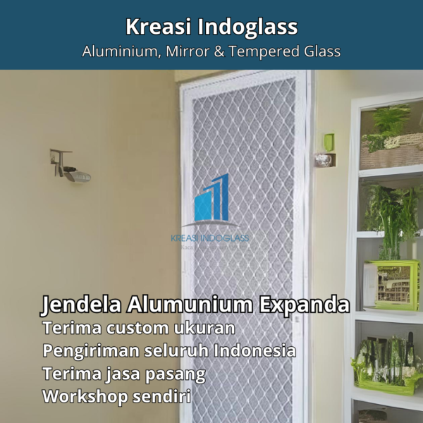 pintu alumuniun expanda 1 dan 2 daun