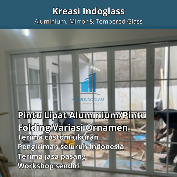 Pintu Lipat Aluminium/Pintu Folding Variasi Ornamen