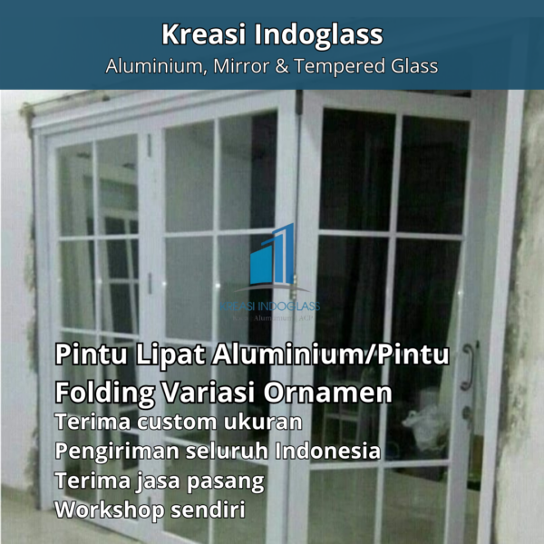 Pintu Lipat Aluminium/Pintu Folding Variasi Ornamen