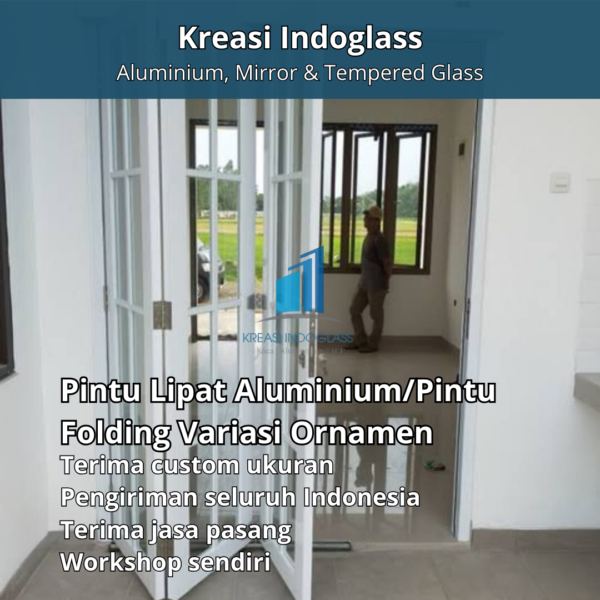 Pintu Lipat Aluminium/Pintu Folding Variasi Ornamen