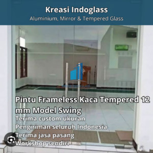 Kaca Tempered Frameless