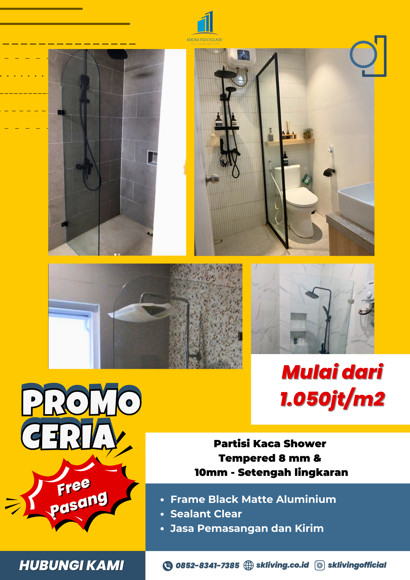 promo pintu aluminium variasi ornamen