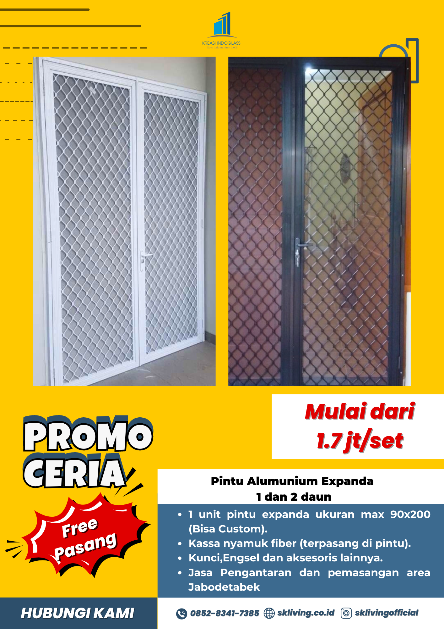 promo pintu aluminium expanda