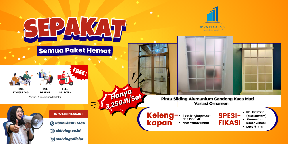 promo pintu aluminium variasi ornamen