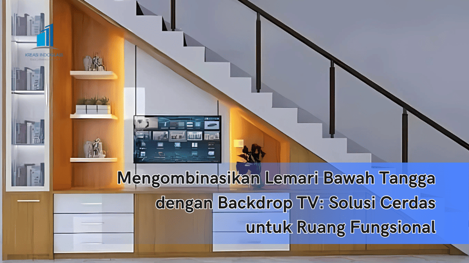 Mengombinasikan Lemari Bawah Tangga dengan Backdrop TV: Solusi Cerdas untuk Ruang Fungsional