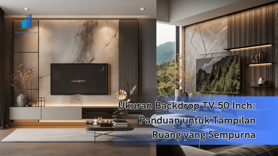 Ukuran Backdrop TV 50 Inch: Panduan untuk Tampilan Ruang yang Sempurna