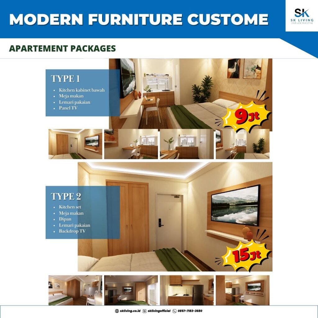 paket furniture apartemen mulai dari 9 JUTAAN